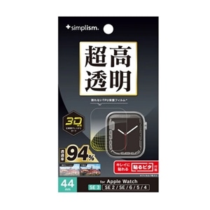 �g���j�e�B&nbsp;Apple Watch SE 3 / SE 2 / SE / 6 / 5 / 4 �i44mm)�Ή� ��ʕی�t�B����&nbsp;TR-AW2544-PTH1-ARCC