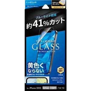 �l�r�\�����[�V�����Y&nbsp;iPhone 16e/iPhone 14/iPhone 13 �K���X�t�B�����uGLASS PREMIUM FILM Lite�v&nbsp;LN-ISS24FGLB