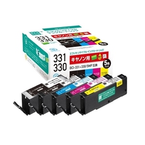 �G�R���J&nbsp;BCI-331+330/5MP �݊����T�C�N���C���N�J�[�g���b�W�i5�F�p�b�N�j&nbsp;ECI-C331-5P
