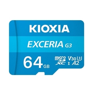 KIOXIA�i�L�I�N�V�A�j&nbsp;EXCERIA G3 microSDXC UHS-I �������J�[�h&nbsp;KMU-C064G