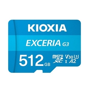KIOXIA�i�L�I�N�V�A�j&nbsp;EXCERIA G3 microSDXC UHS-I �������J�[�h&nbsp;KMU-C512G