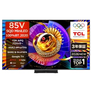 TCL&nbsp;85V�^�@4K�`���[�i�[�����t���e���r�@C7L SQD-Mini LED TV�iGoogle TV�j&nbsp;85C7L
