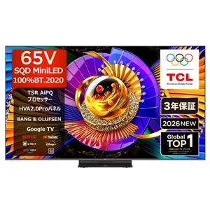 TCL&nbsp;65V�^�@4K�`���[�i�[�����t���e���r�@C7L SQD-Mini LED TV�iGoogle TV�j&nbsp;65C7L