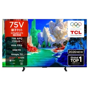 TCL&nbsp;75V�^�@4K�`���[�i�[�����t���e���r�@A400 Premium QLED TV�iGoogle TV�j&nbsp;75A400