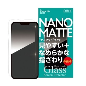 Deff&nbsp;iPhone 17e/16e/14/13�Ή� �K���X�t�B�����uHigh Grade Glass�v&nbsp;DG-IPSE4NM3F