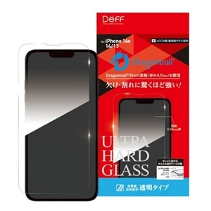 Deff&nbsp;iPhone 17e/16e/14/13�Ή� �K���X�t�B�����uULTRA HARD GLASS�v&nbsp;DG-IPSE4G5DF