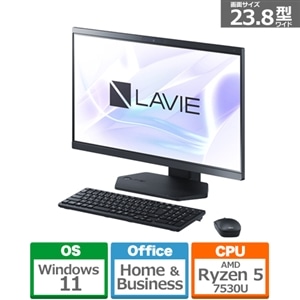 NEC LAVIE A23 23.8型オールインワンデスクトップパソコン｜PC-A2356GKB｜[通販]ケーズデンキ