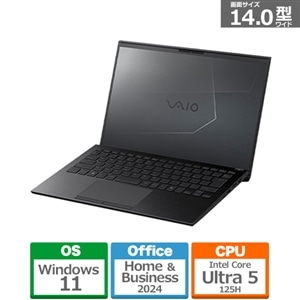 VAIO 14型モバイルパソコン SX14-R Ultra5 16GB 512GB 14.0FHD  Win11Home｜VJS4R190311B｜[通販]ケーズデンキ