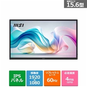 MSI（エムエスアイ） 15.6型モバイルモニター PRO MP165 E6｜PRO-MP165