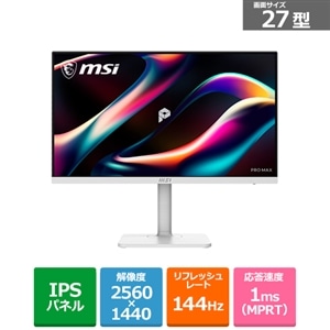MSI�i�G���G�X�A�C�j&nbsp;27.0�^�X�^���_�[�g�f�B�X�v���C �iPRO MAX 271QPHW E14�j&nbsp;PRO-MAX-271QPHW-E14