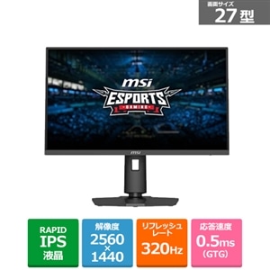 MSI�i�G���G�X�A�C�j&nbsp;27�^�@�Q�[�~���O�f�B�X�v���C&nbsp;MAG-274QPF-X32