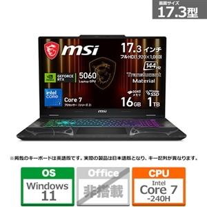 MSI（エムエスアイ） 17.3型ゲーミングノートパソコン Cyborg 17 B2RW