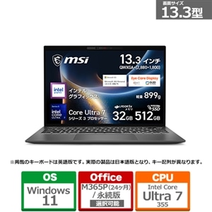 MSI�i�G���G�X�A�C�j&nbsp;13.3�^�m�[�g�p�\�R���@Prestige 13 AI+ A3M /Copilot+ PC&nbsp;PRESTIGE13AIA3MG2639JP
