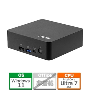 MSI�i�G���G�X�A�C�j&nbsp;�f�X�N�g�b�v�p�\�R���@Cubi NUC AI+ 3MG-024JP/Copilot+ PC&nbsp;CUBI-NUC-AI+3MG-024JP