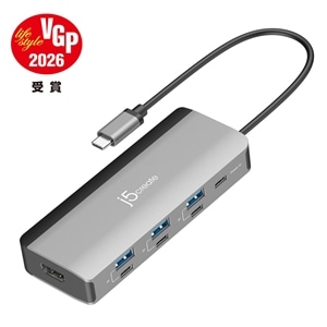 j5 create&nbsp;USB-C �t���L�V�u���|�[�g���ځ@�}���`�n�u&nbsp;JCD362