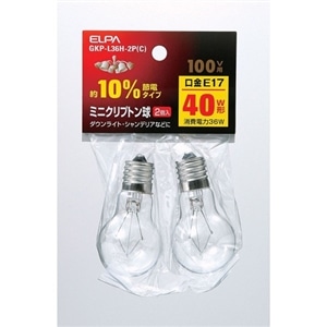 ELPA&nbsp;�~�j�N���v�g���d���@40W E17&nbsp;GKP-L36H-2P(C)