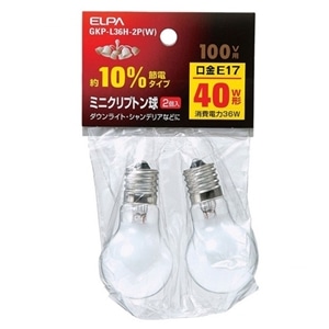 ELPA&nbsp;�~�j�N���v�g���d���@40W E17&nbsp;GKP-L36H-2P(W)