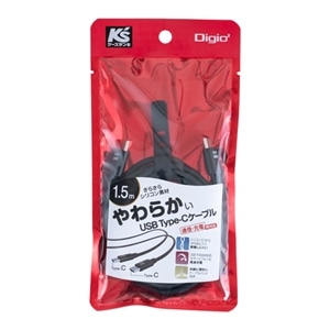 �i�J�o���V&nbsp;USB�@Type-C to C�P�[�u���^1.5m&nbsp;UKS-CC15BK