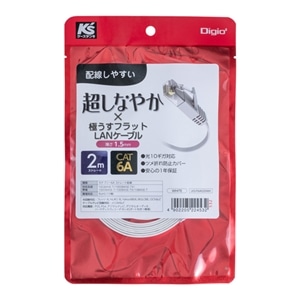 �i�J�o���V&nbsp;LAN�P�[�u���^2���^�ɂ��� �t���b�g�^�C�v&nbsp;LKS-F6A020WH