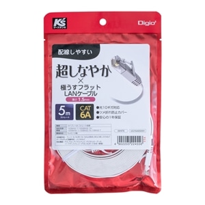 �i�J�o���V&nbsp;LAN�P�[�u���^5���^�ɂ��� �t���b�g�^�C�v&nbsp;LKS-F6A050WH