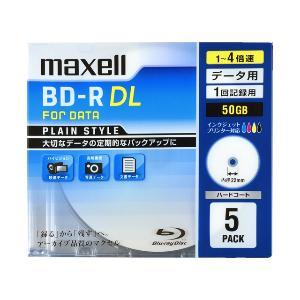 maxell 1-4倍速対応データ用ブルーレイディスクBD-R DL(50GB/5枚) BR50PPLWPB.5S