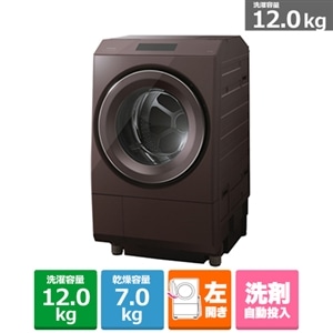 東芝（TOSHIBA） ドラム式洗濯乾燥機 ZABOON｜TW-127XP3L(T)｜[通販 ...