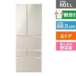 東芝（TOSHIBA） 6ドア冷蔵庫 FHシリーズ｜GR-A600FH(EC)｜[通販