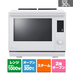 東芝（TOSHIBA） 過熱水蒸気オーブンレンジ 石窯ドーム｜ER-D3000C(W
