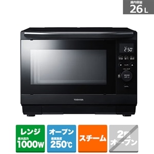 mmn  Toshiba過熱水蒸気オーブンレンジ 石窯ドーム 東芝（TOSHIBA） 過熱水蒸気オーブンレンジ 石窯ドーム｜ER-D90C(K