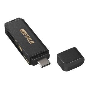 obt@[iBuffaloj USB 3.2iGen 1jType-Cڑ J[h[_[^C^[ SD^microSDp BSCR120U3CBK