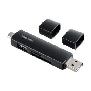 �T�����T�v���C&nbsp;USB Type-C �� USB-A���Ή��J�[�h���[�_�[&nbsp;ADR-5TCMSD5BK