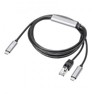 TTvC }[dΉ USB Type-C LANϊP[uiGigabitΉEPD100WE2mj KB-SL6CLANPD2BK
