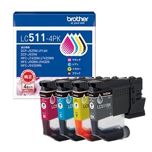 brotheriuU[j CNJ[gbW 4FpbN LC511-4PK
