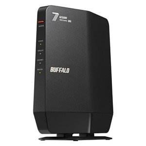 obt@[iBuffaloj Wi-Fi 7(11be)ΉfAohWi-Fi[^[ 5764+688Mbps AirStation WSR6500BE6P-BK