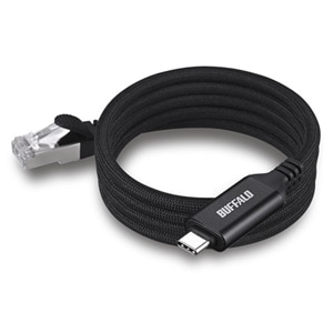�o�b�t�@���[�iBuffalo�j&nbsp;USB Type-C to LAN�ϊ��P�[�u��&nbsp;LUAMC-U3CG10BK