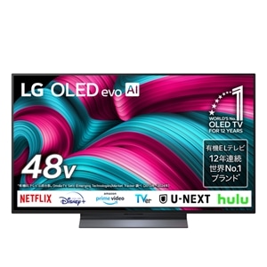 LG 48V^@4K`[i[L@ELer@LG OLED evo AI C5@YouTubeΉ /NetflixΉ OLED48C5PJA