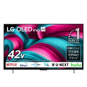 LG 42V^@4K`[i[L@ELer@LG OLED evo AI C5@YouTubeΉ /NetflixΉ OLED42C5PJA