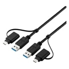 GR USB Type-C(TM)ϊA_v^[tNP[u(USB3.0) UC-TV8BK