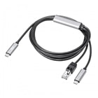 TTvC }[dΉ USB Type-C LANϊP[uiGigabitΉEPD100WE2mj KB-SL6CLANPD2BK