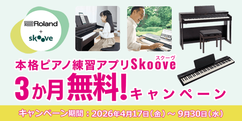 Roland + Skoove�L�����y�[��